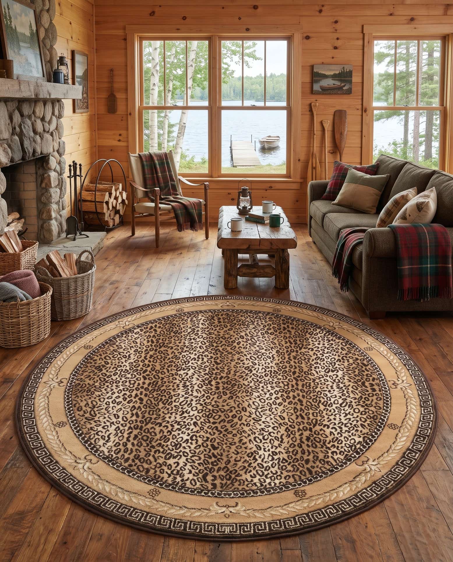 7' 10 x 7' 10 Savannah Carrick Round Rug