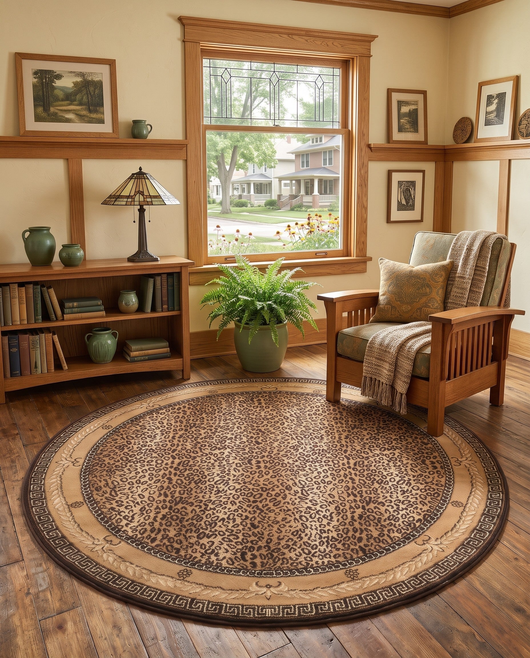 7' 10 x 7' 10 Savannah Carrick Round Rug