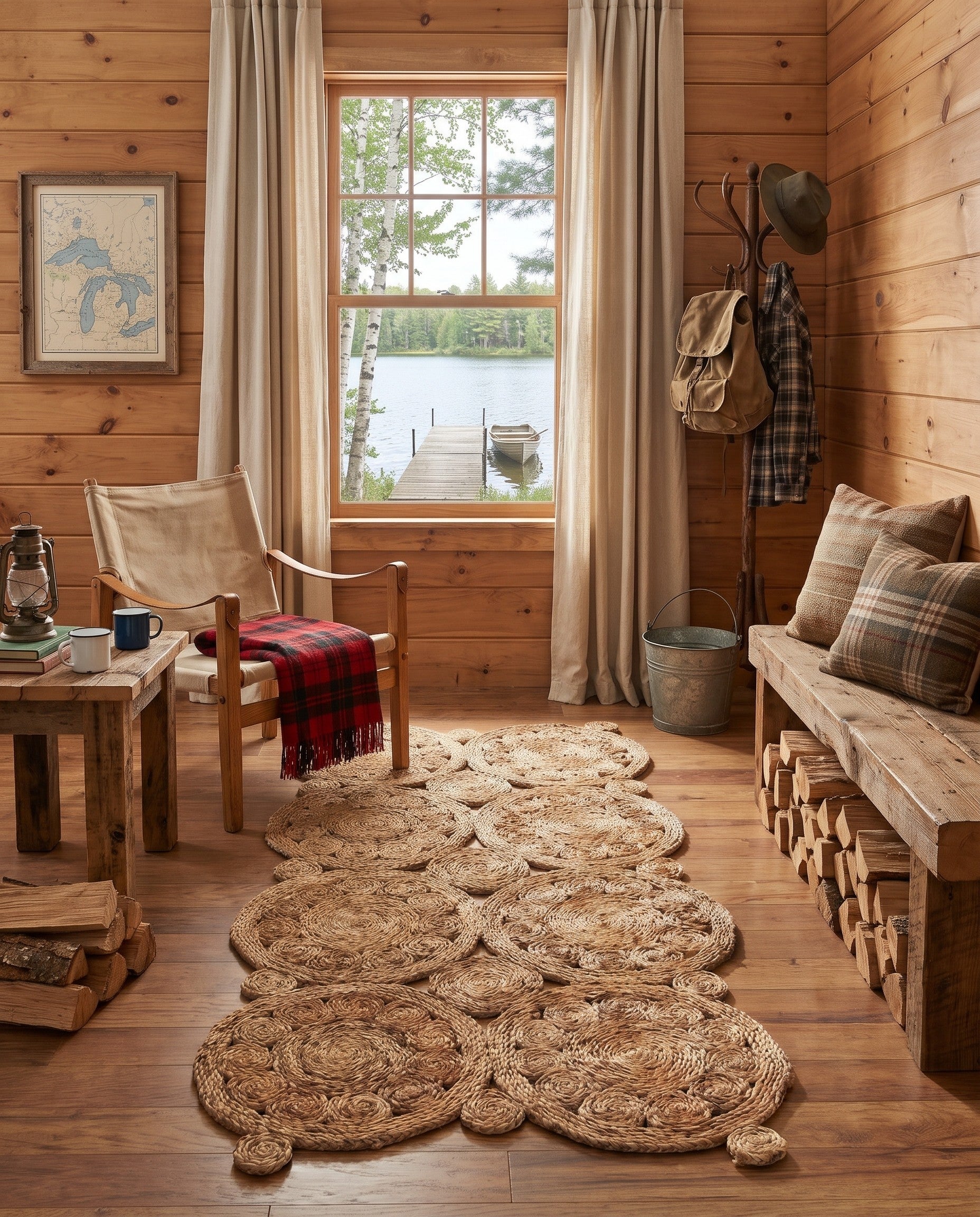 Natural Handmade Braided Jute Runner Rug