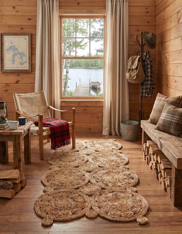 Natural Handmade Braided Jute Runner Rug