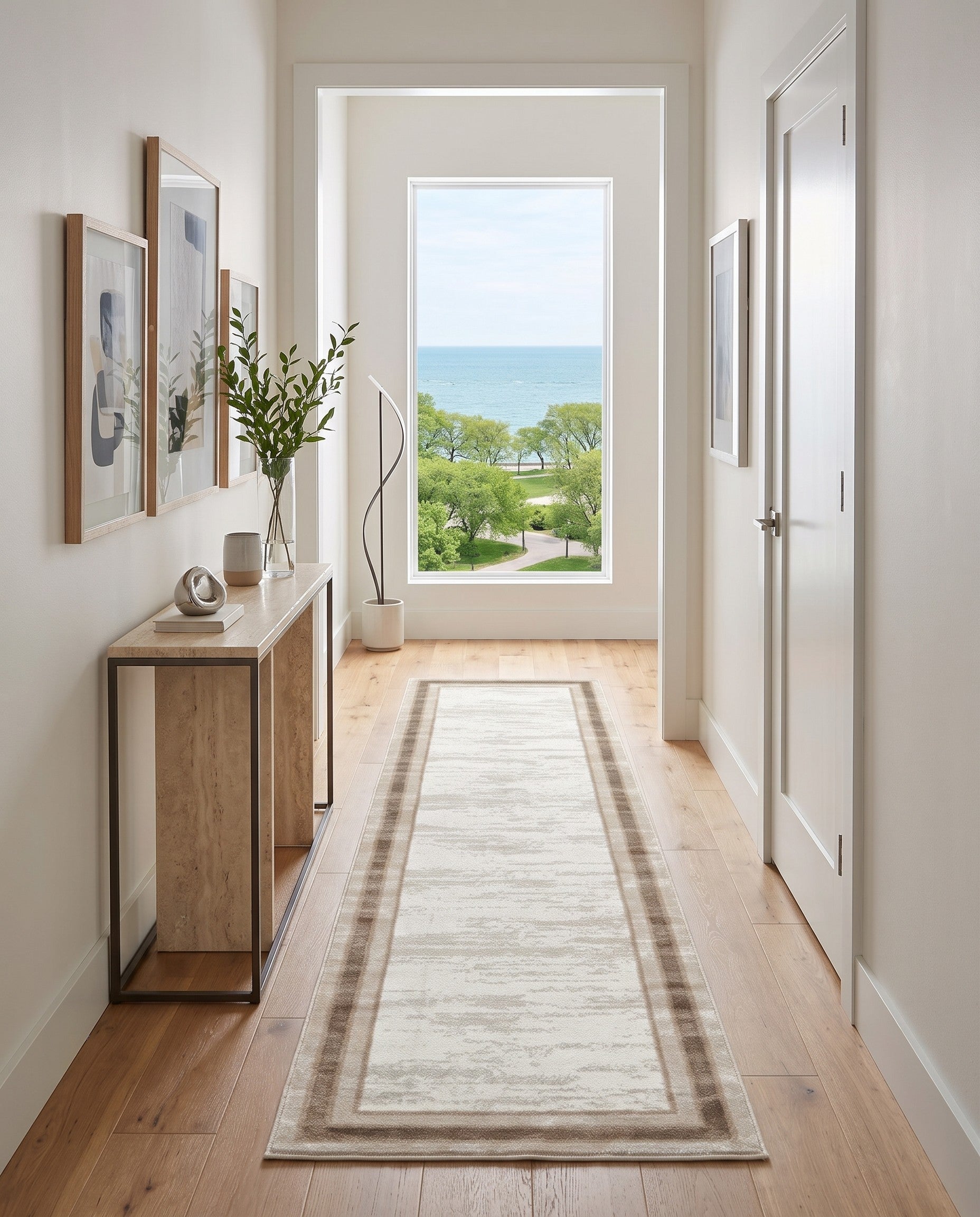 Ivory Laguna Runner Rug