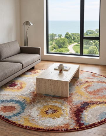 5' 3 x 5' 3 Kamala Washable Round Rug