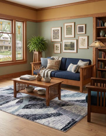 Ivory and Gray Tucson Rug