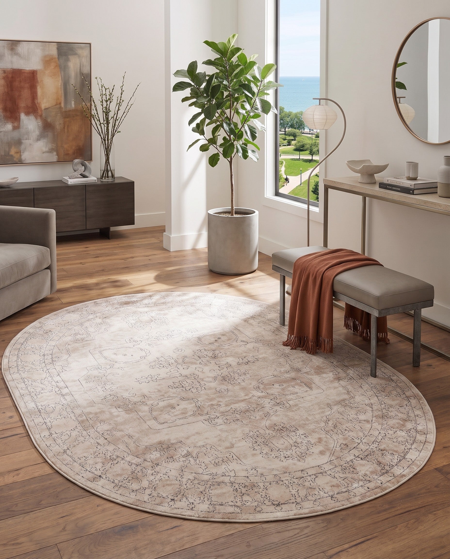 7' 10 x 10' Oregon Oval Rug