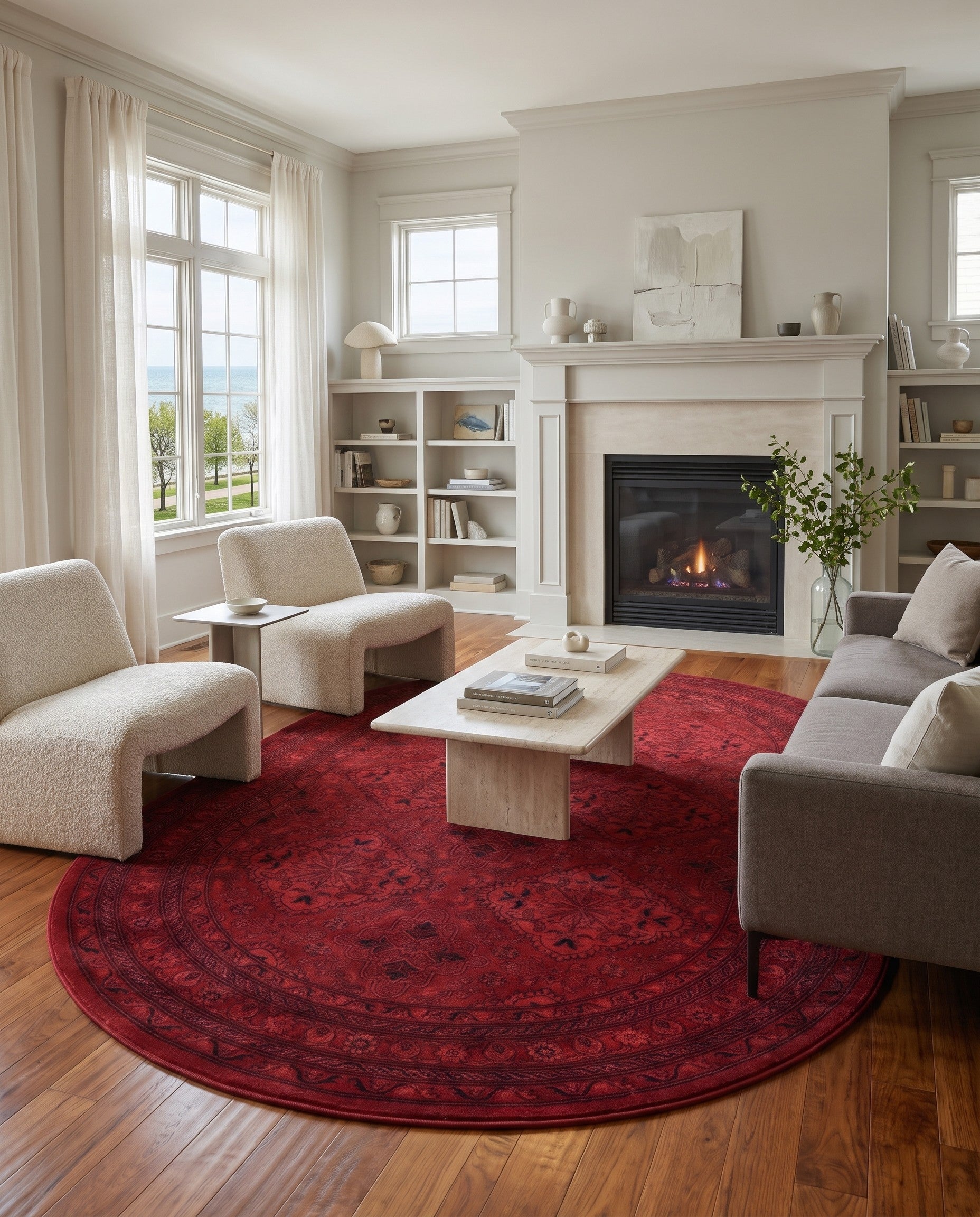 5' 3 x 8' Bokhara Oval Rug