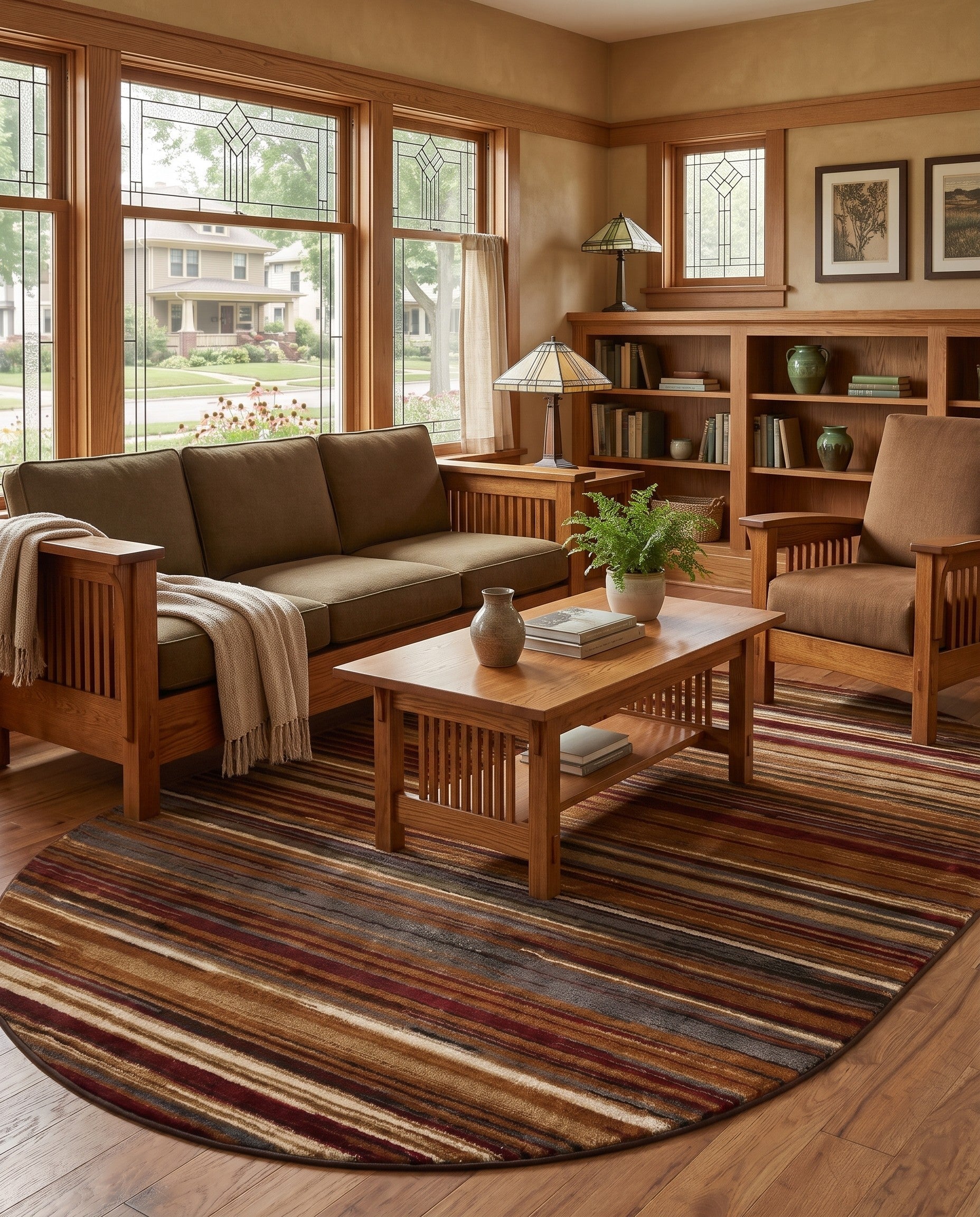 Beige Cafe Oval Rug