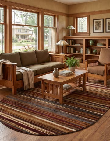 Beige Cafe Oval Rug