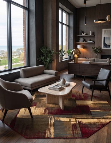 Cafe Octagon Rug