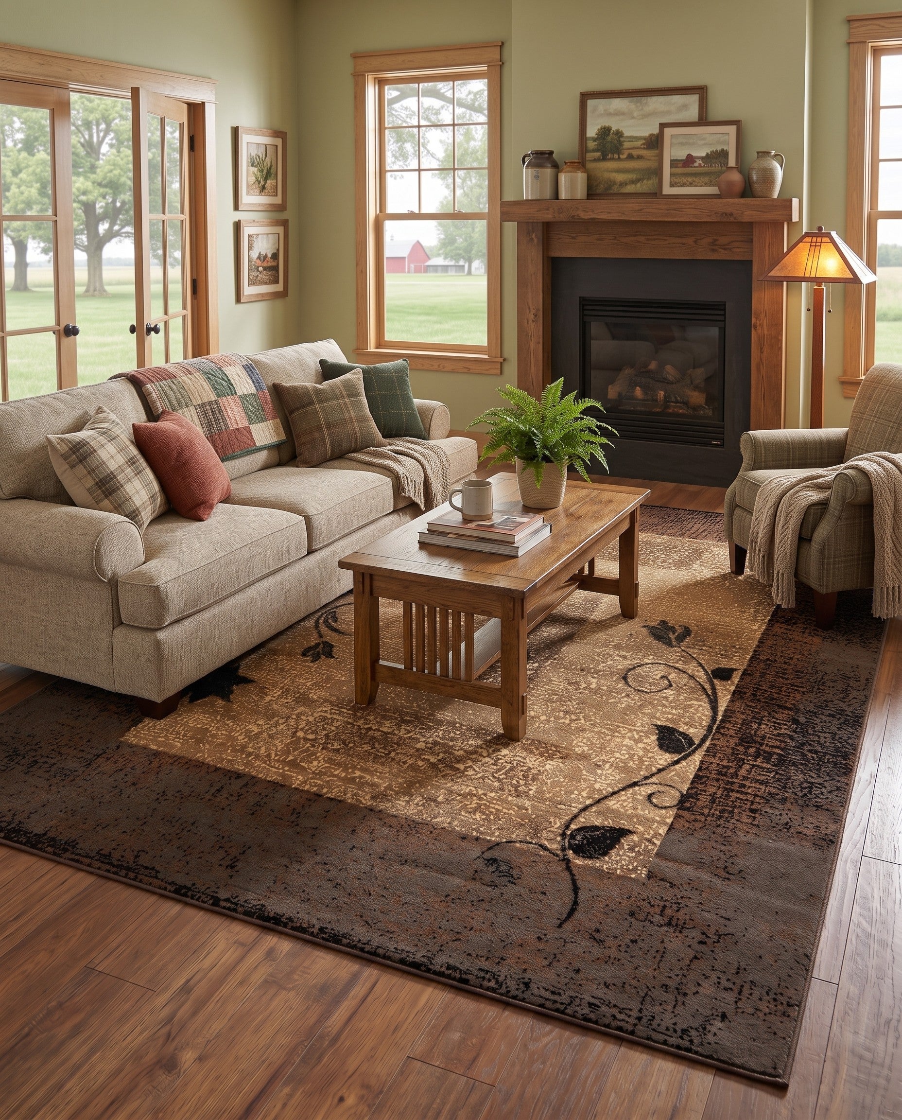 Beige Cafe Rug