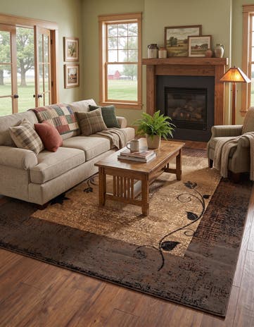 Beige Cafe Rug