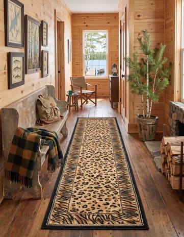 Light Brown Savannah Runner Rug