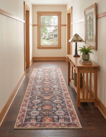 2' 7 x 12' Washable Timeless Runner Rug