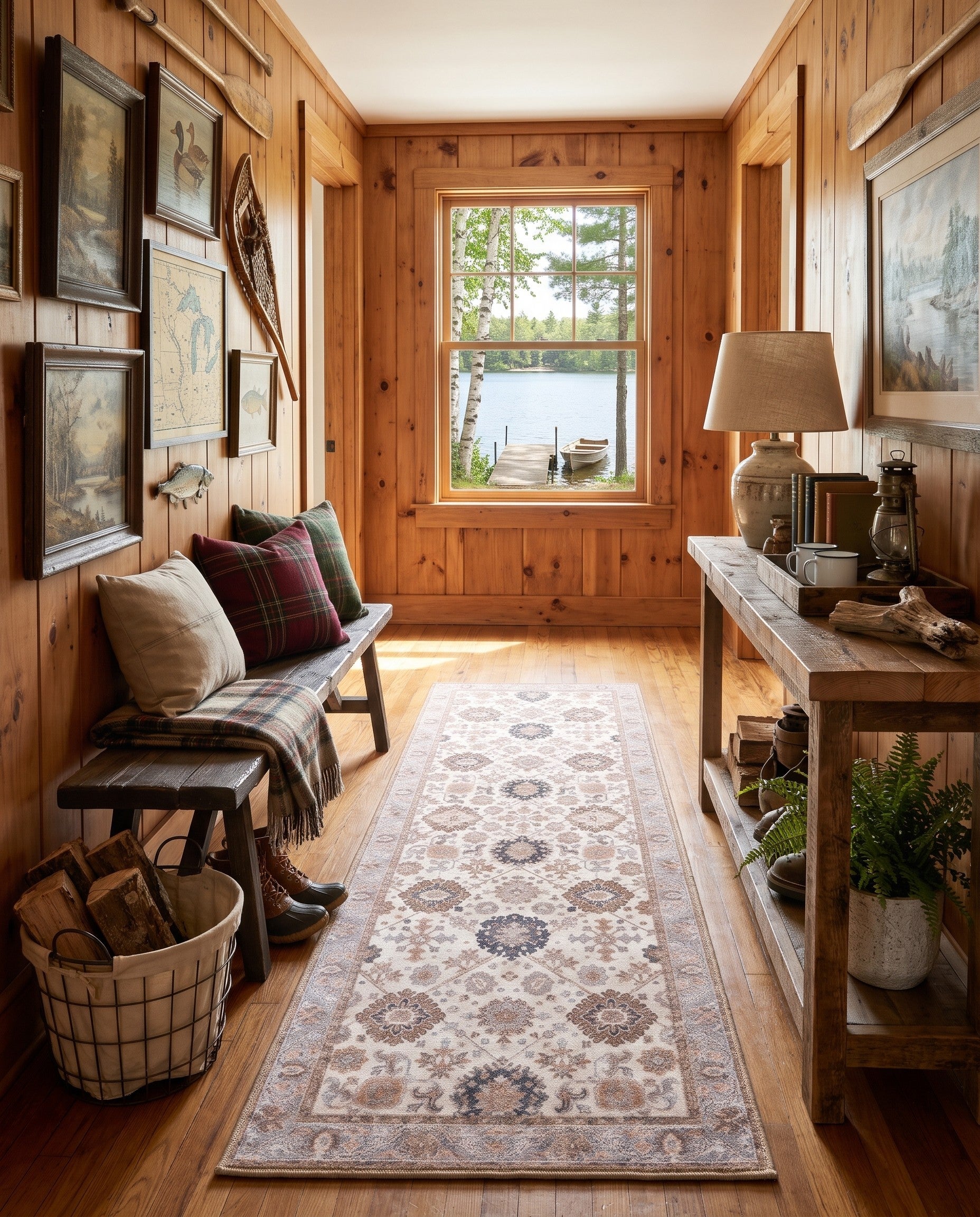 2' x 6' 1 Washable Timeless Oakmoss Runner Rug