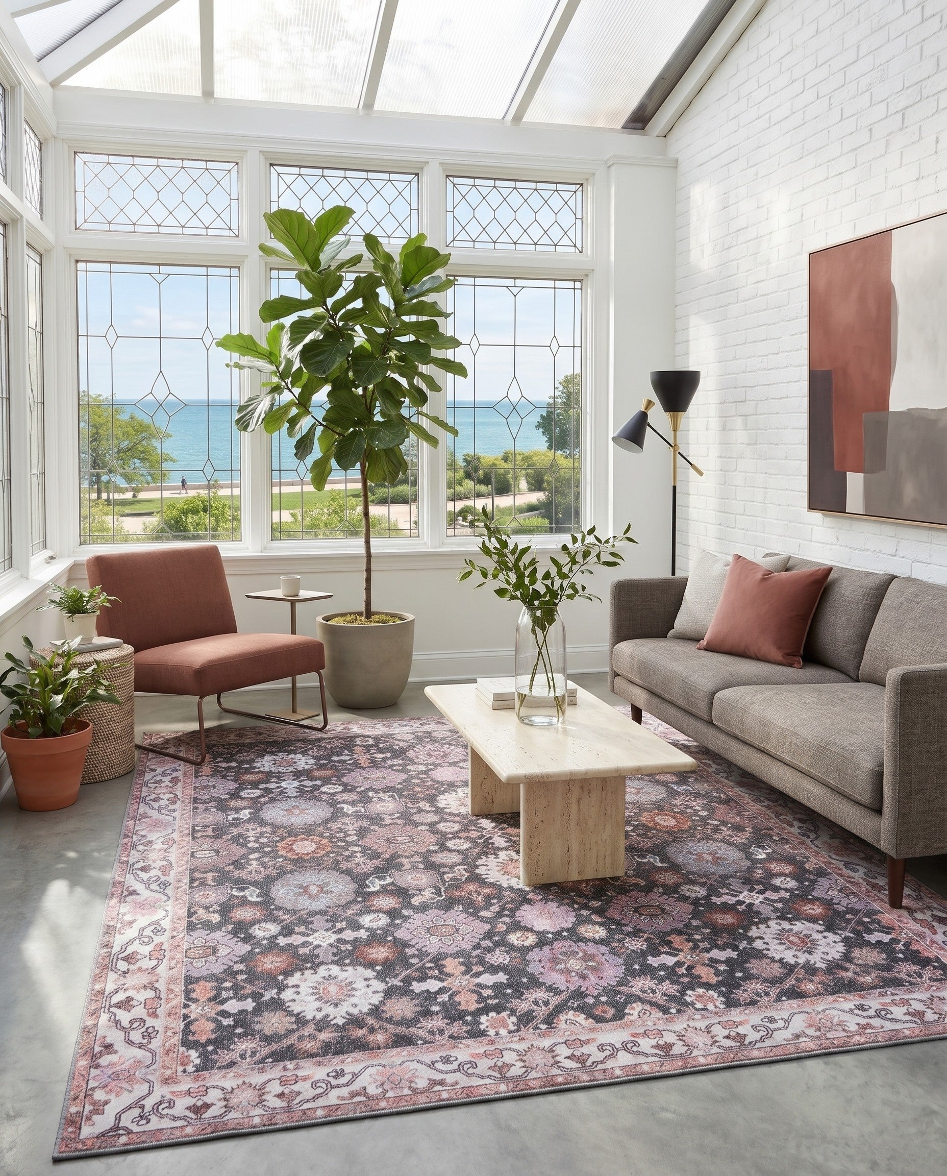 7' 10 x 10' Washable Timeless Rug