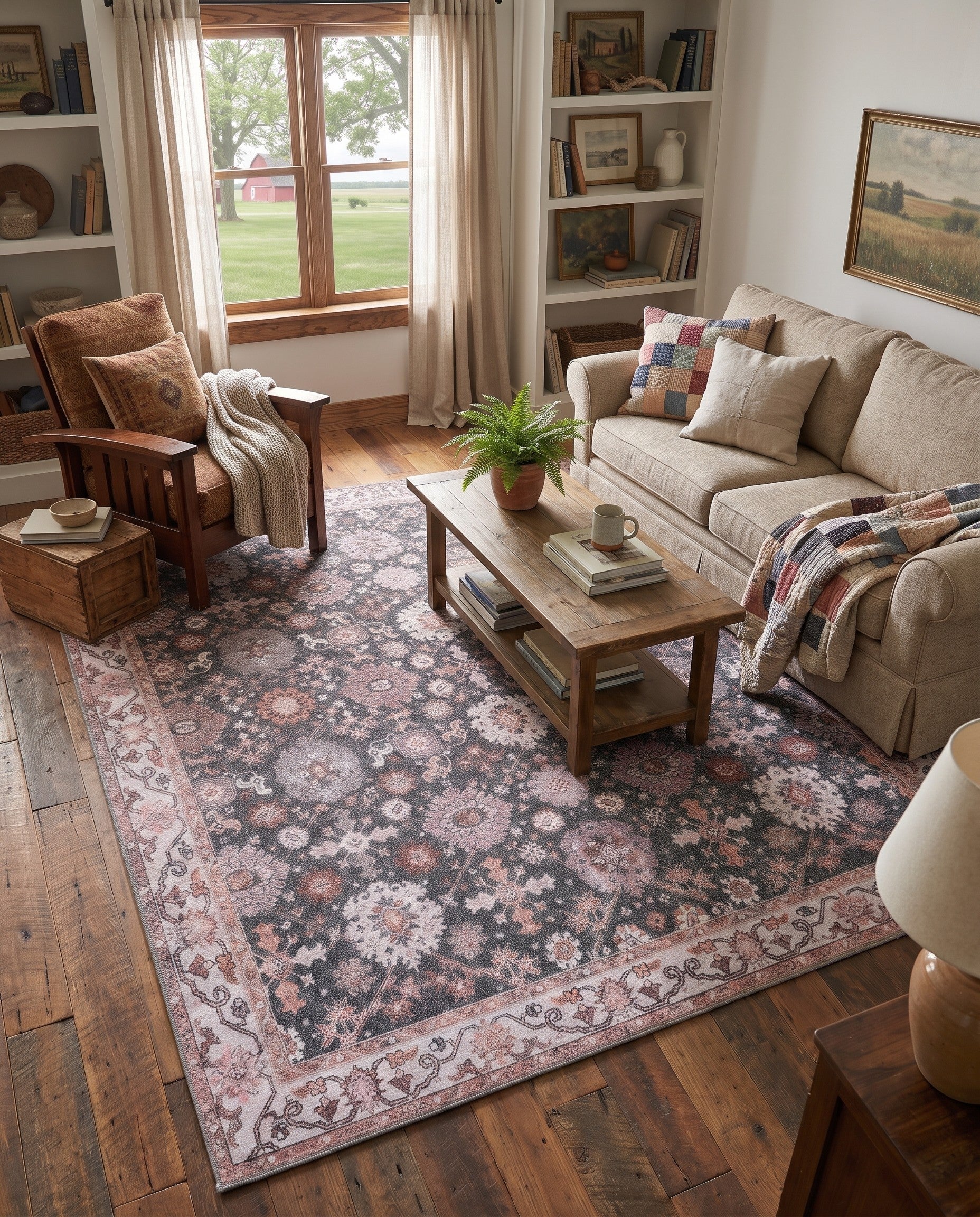 7' 10 x 10' Washable Timeless Rug