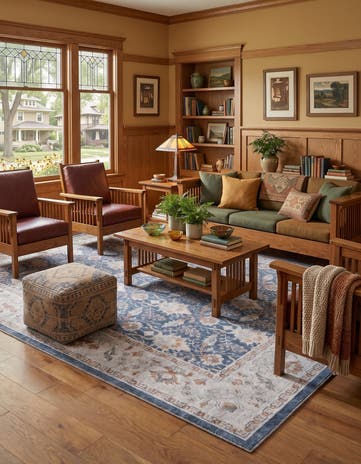 7' 10 x 10' Washable Timeless Rug