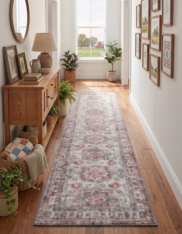 2' 7 x 10' Washable Timeless Runner Rug