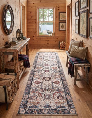 2' 7 x 10' Washable Timeless Runner Rug