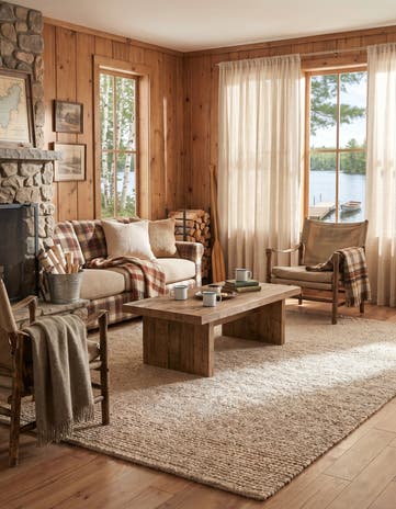 Ivory Hand Woven Chunky Jute Rug