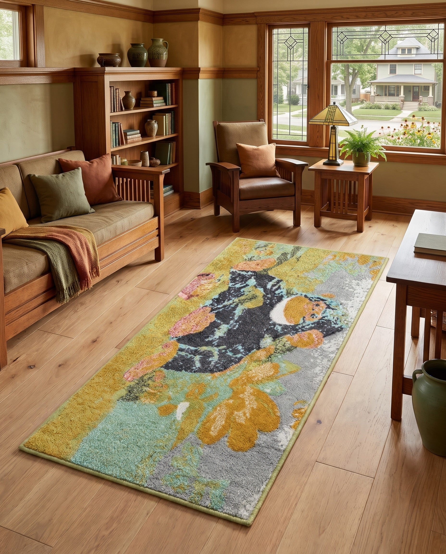 2' 2 x 5' 1 Gorilla Whimsy Kids Thicket Runner Rug