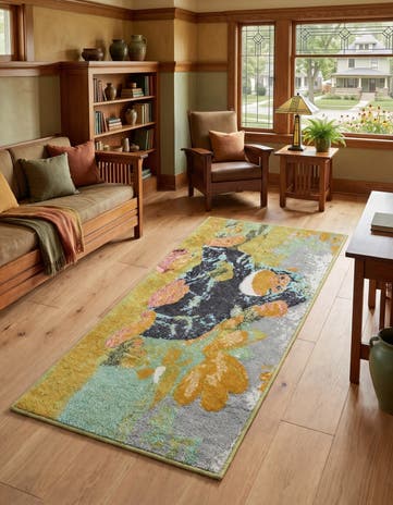 2' 2 x 5' 1 Gorilla Whimsy Kids Thicket Runner Rug