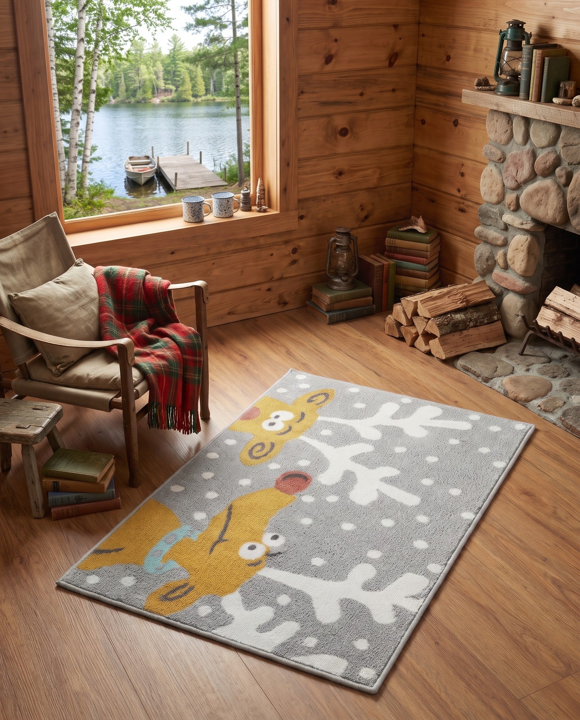 2' 2 x 3' 1 Reindeer Whimsy Kids Rug