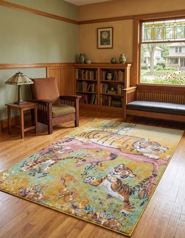 Tiger Whimsy Kids Rug