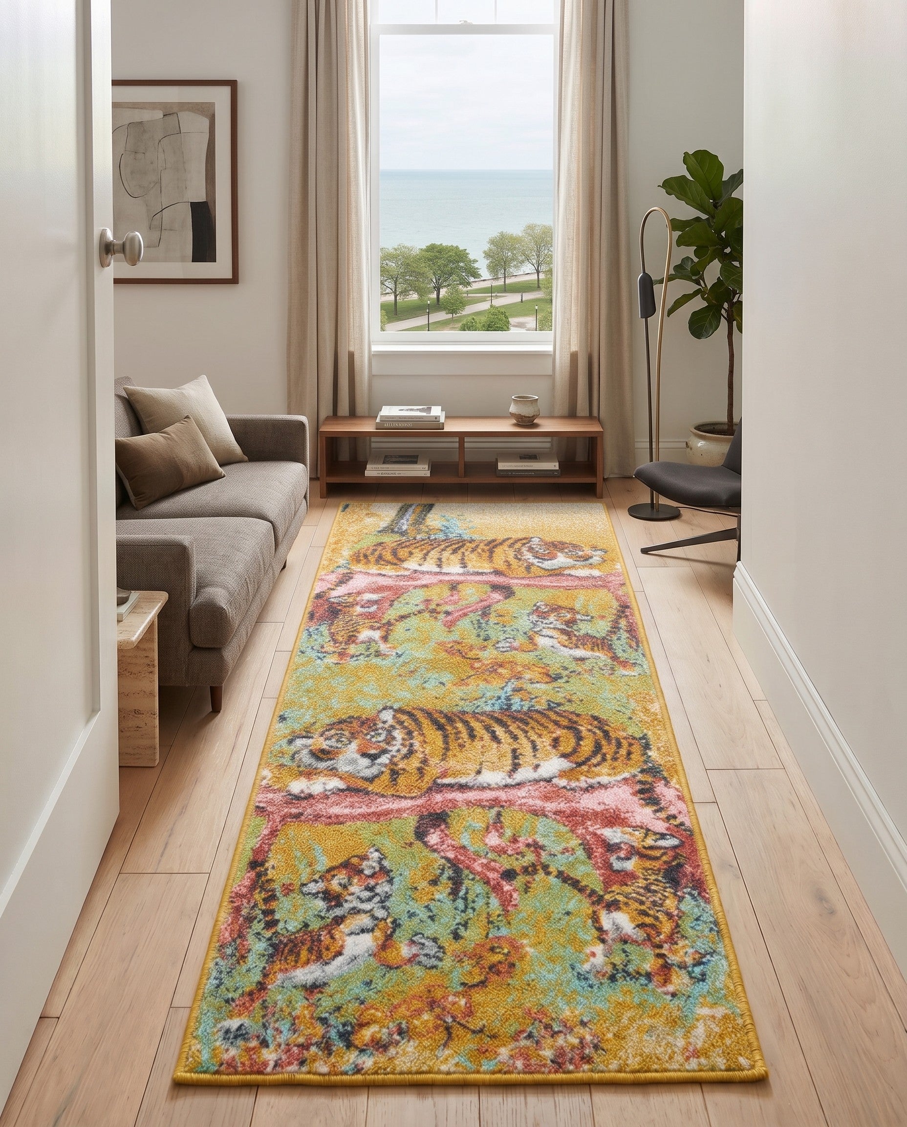 Tiger Whimsy Kids Runner Rug