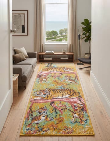 Tiger Whimsy Kids Runner Rug