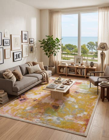 4' 1 x 6' 1 Abstract Whimsy Kids Rug