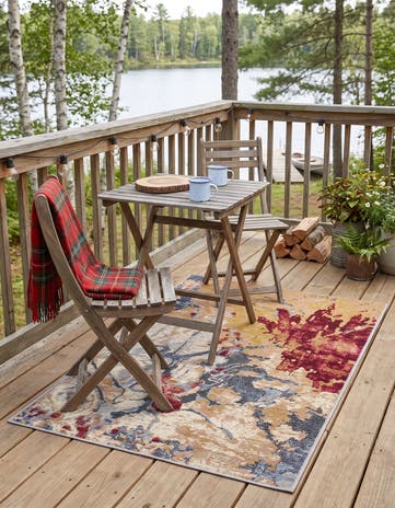 2' x 3' Easy-Clean Modern Indoor / Outdoor Rug