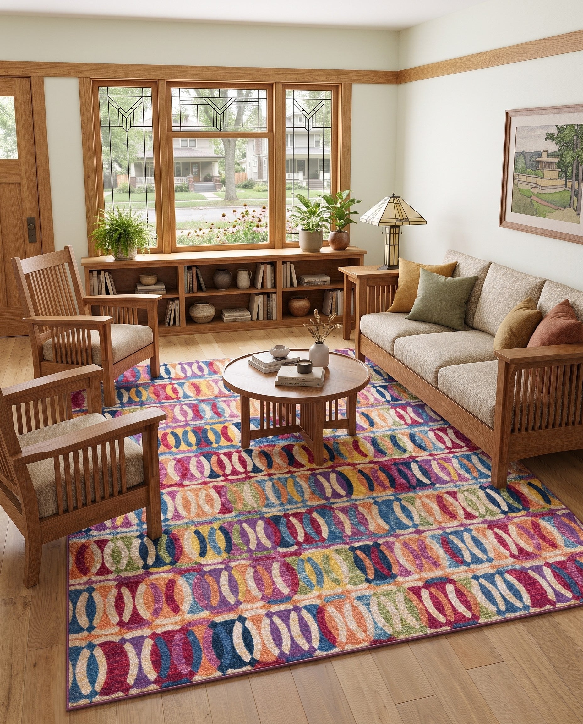 7' 10 x 10' Easy-Clean Modern Indoor / Outdoor Rug