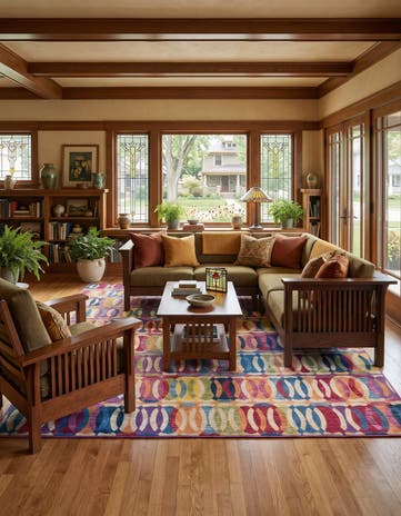7' 10 x 10' Easy-Clean Modern Indoor / Outdoor Rug