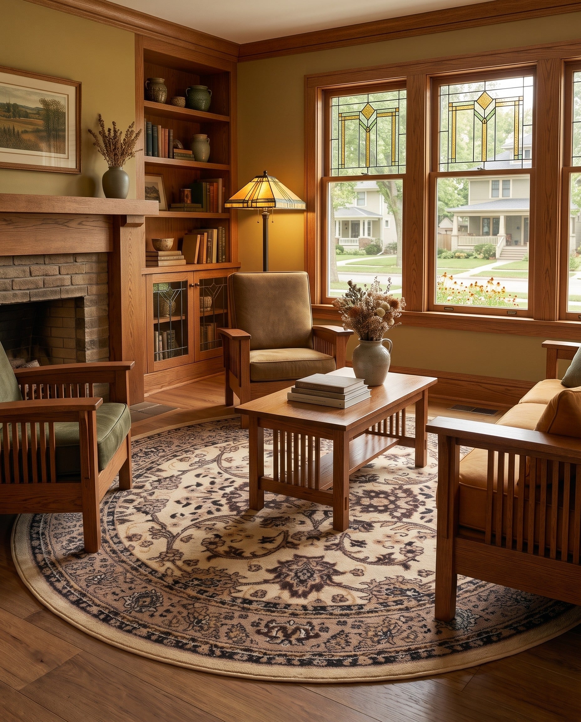 Ivory Yasmin Round Rug