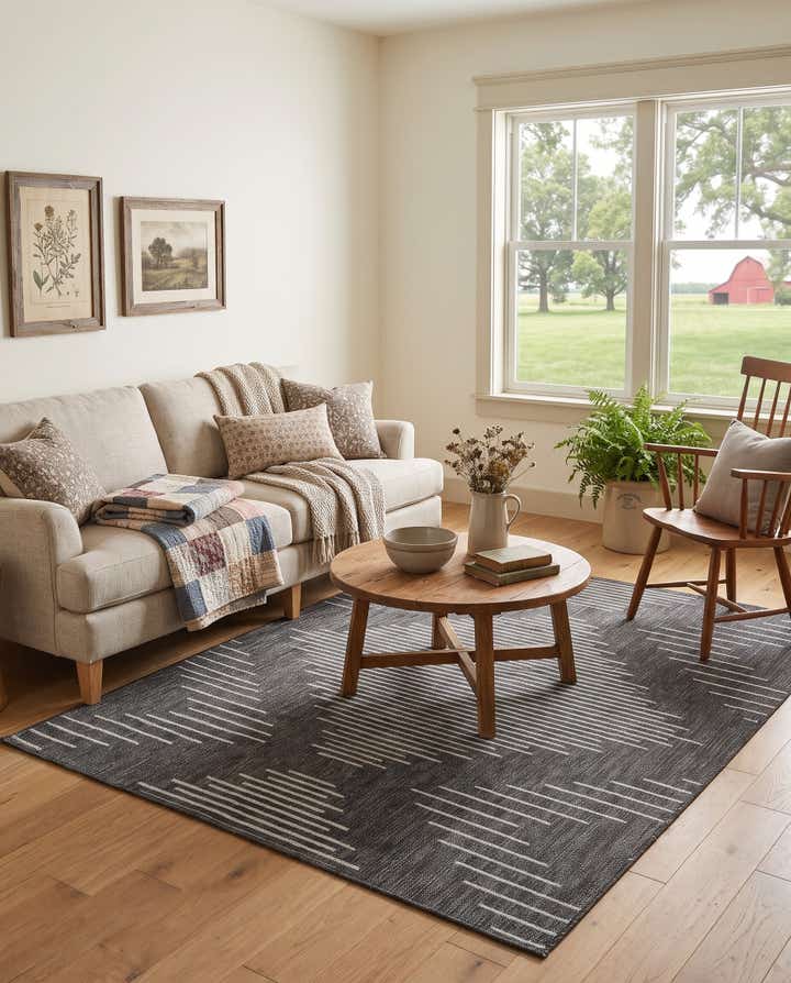 5' 3 x 7' Easy-Clean Winslow Modern Indoor / Outdoor Rug