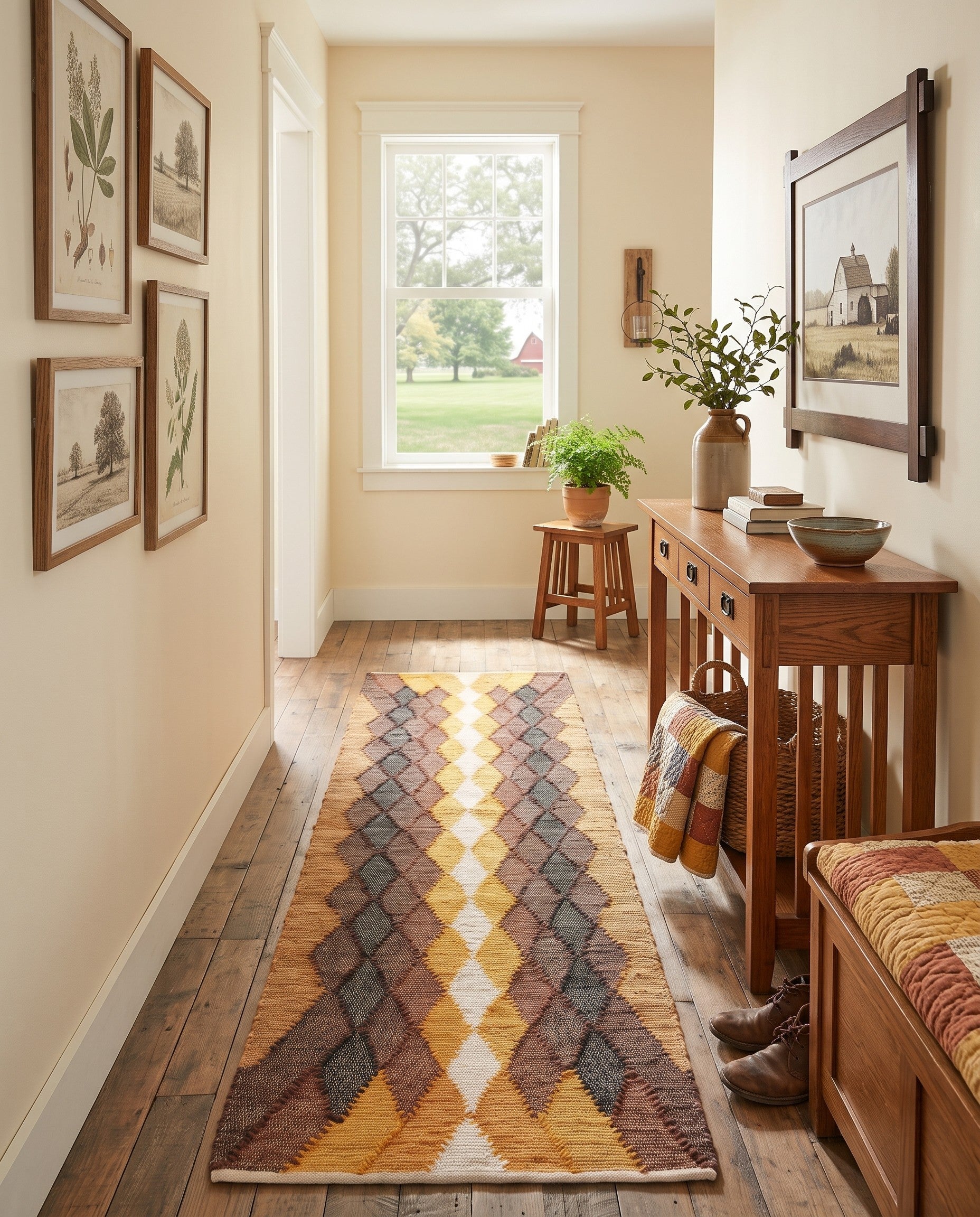 2' 7 x 10' Hand Braided Chindi Cotton Runner Rug