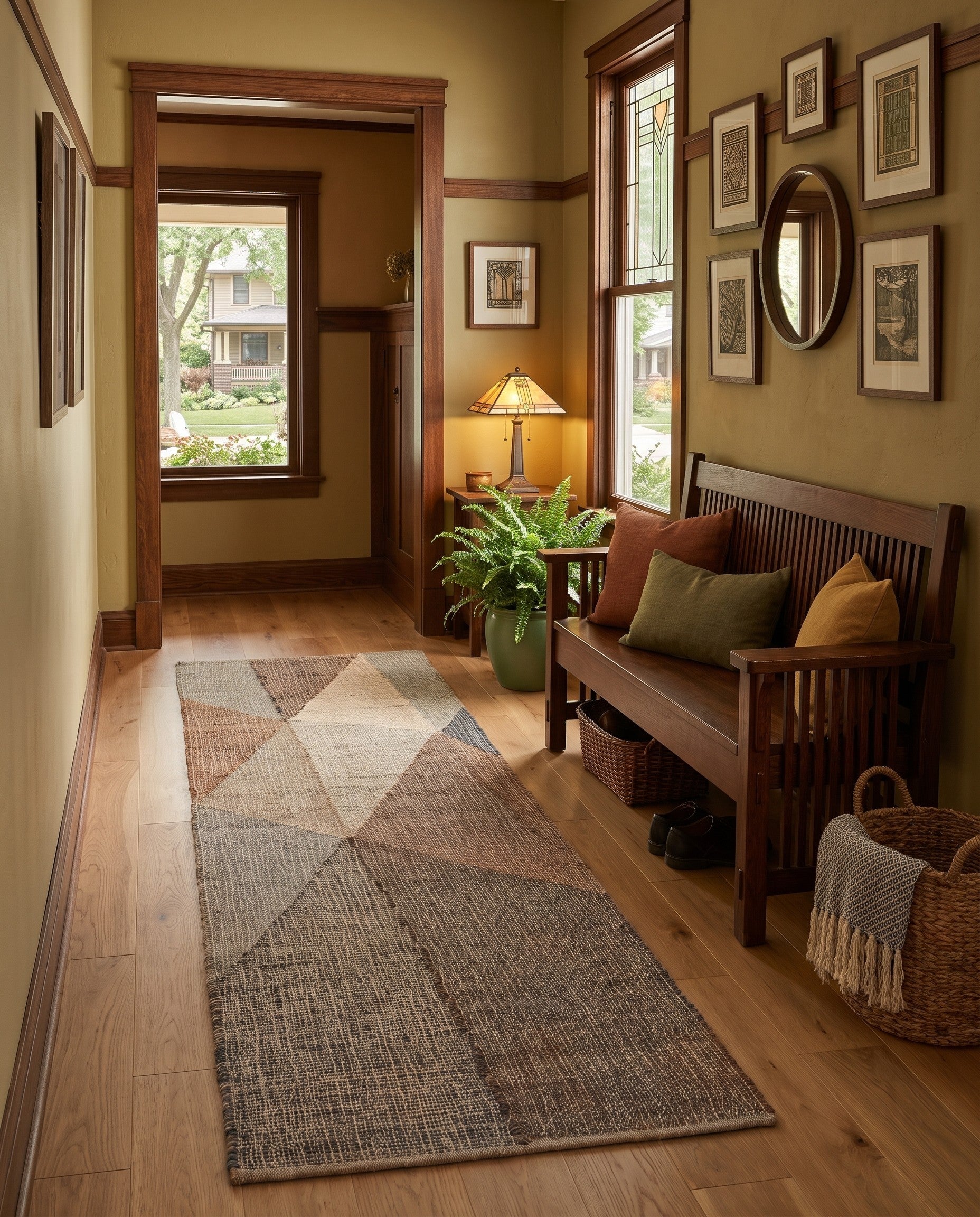 2' 7 x 10' Hand Woven Kilim Jute Runner Rug