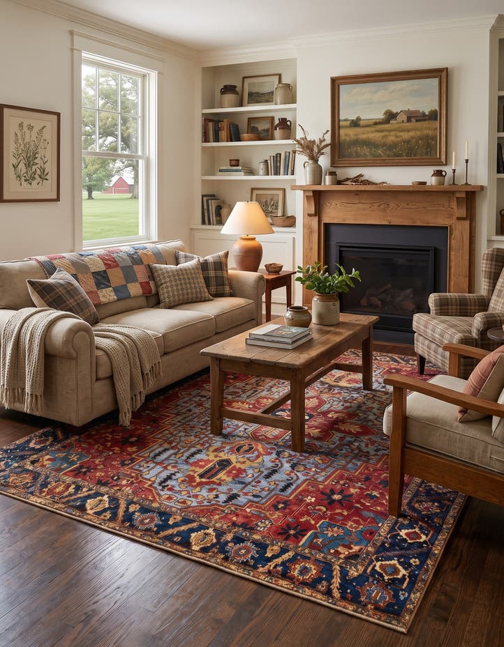 7' 10 x 10' Easy-Clean Traditional Indoor / Ou...