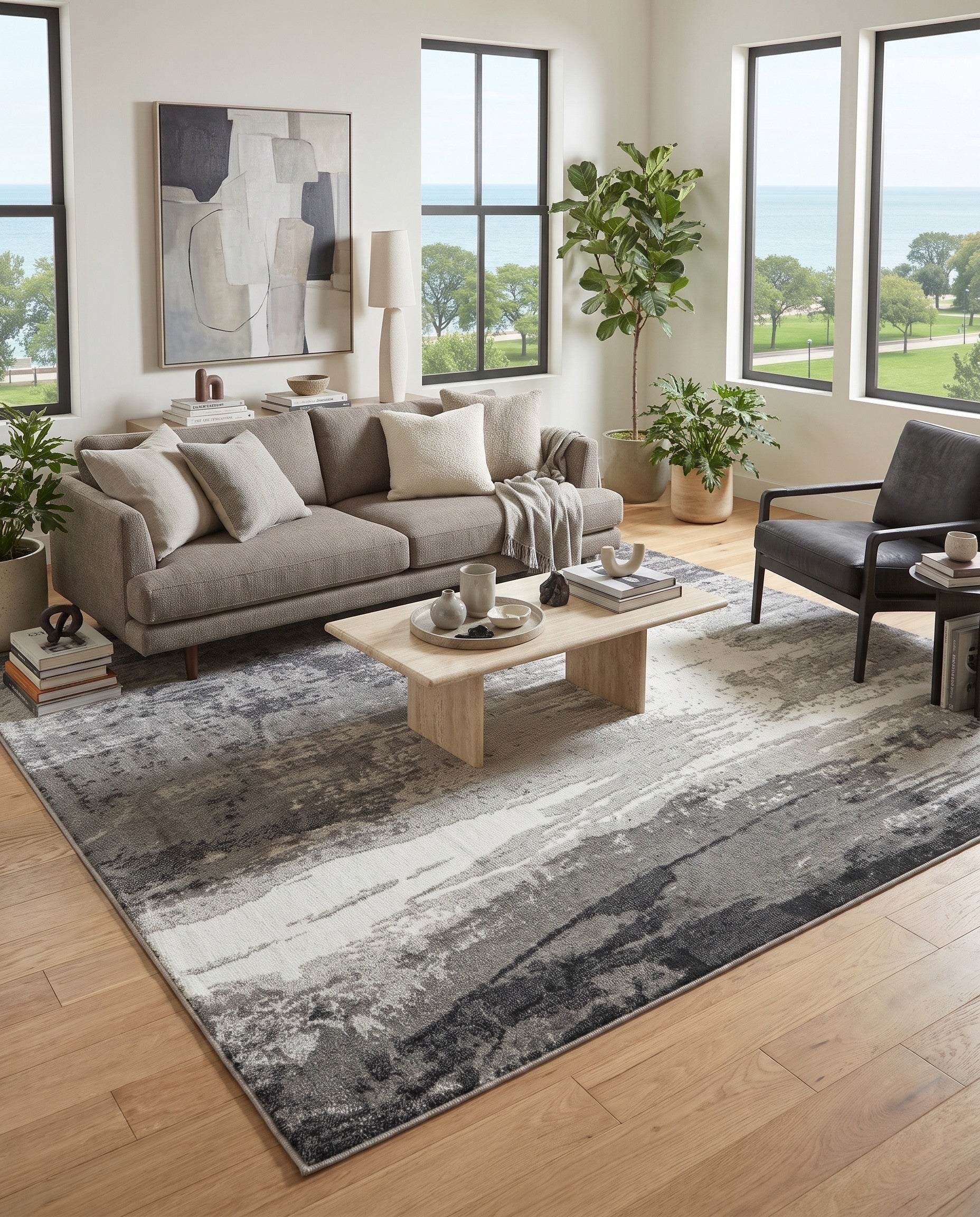 Black Oslo Rug