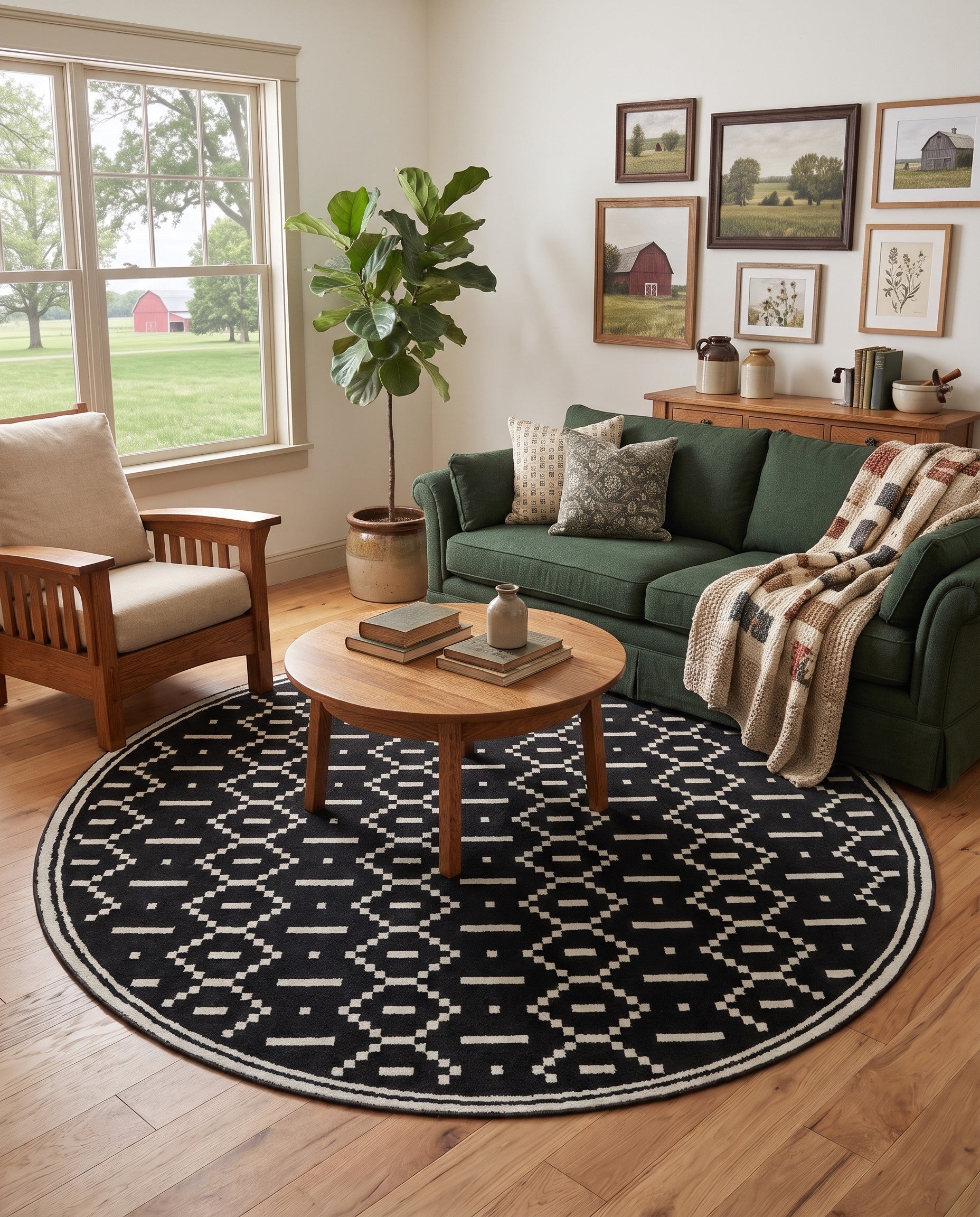7' 10 x 7' 10 Oslo Round Rug
