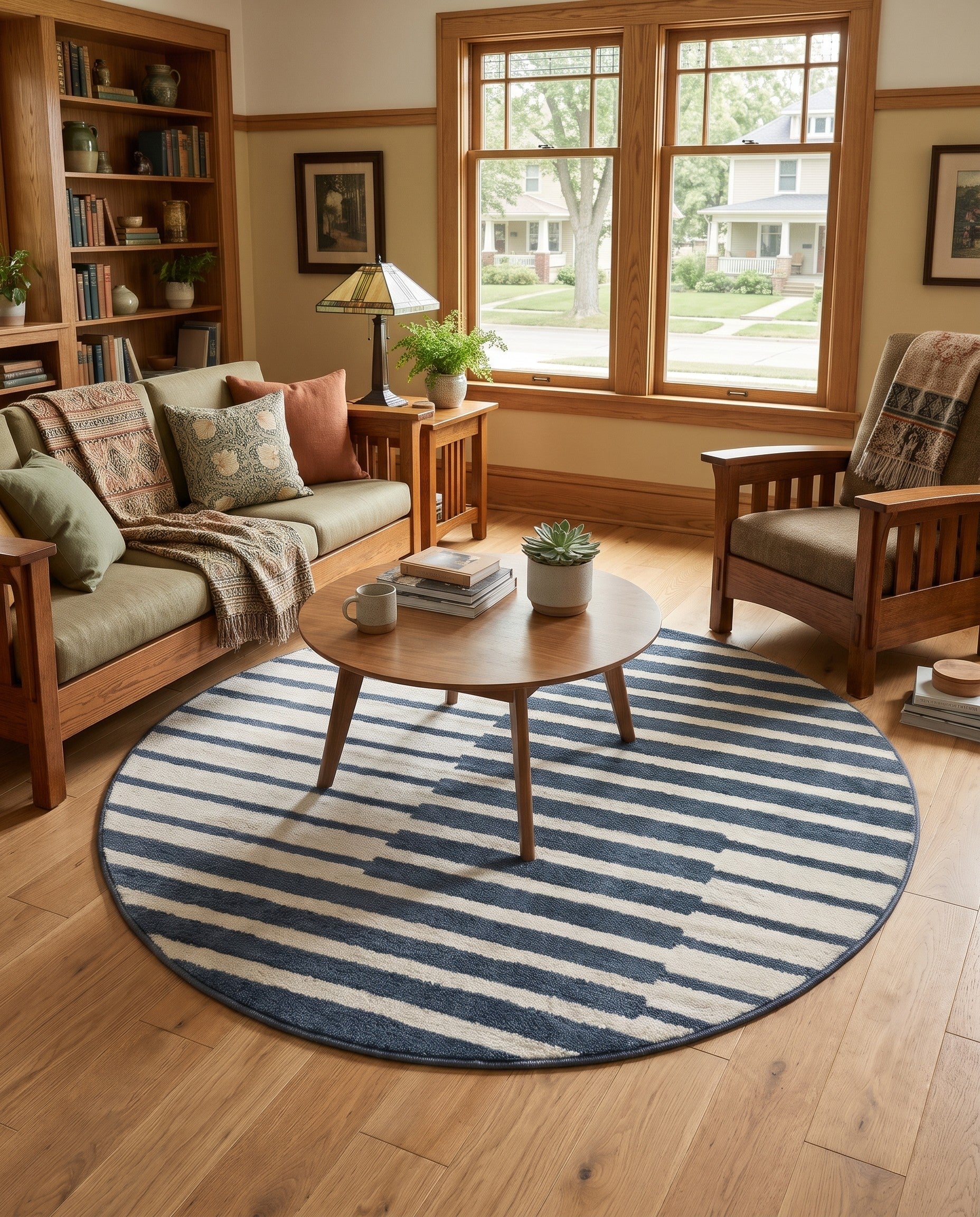 5' x 5' Oslo Axel Round Rug