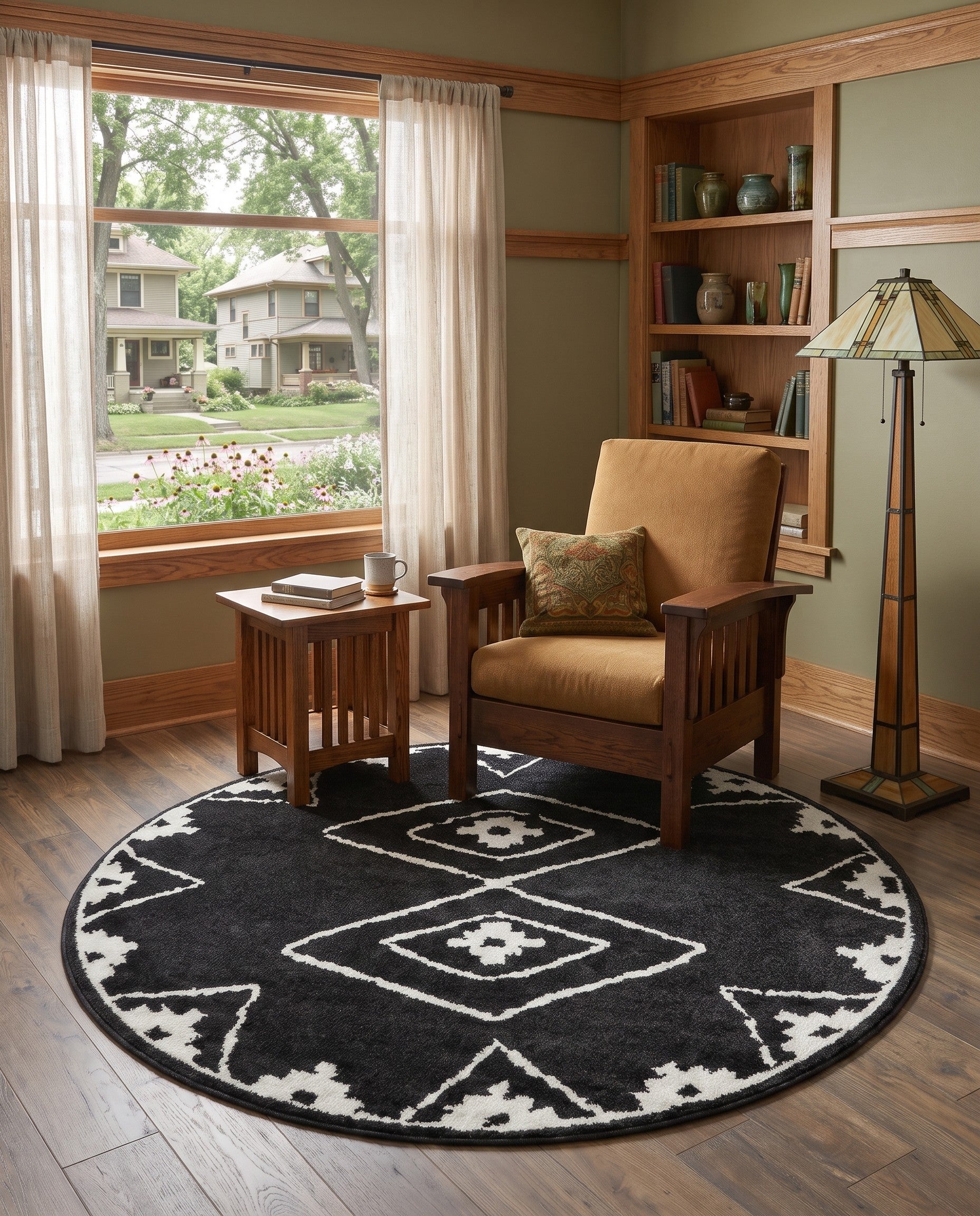 5' x 5' Oslo Borealis Round Rug