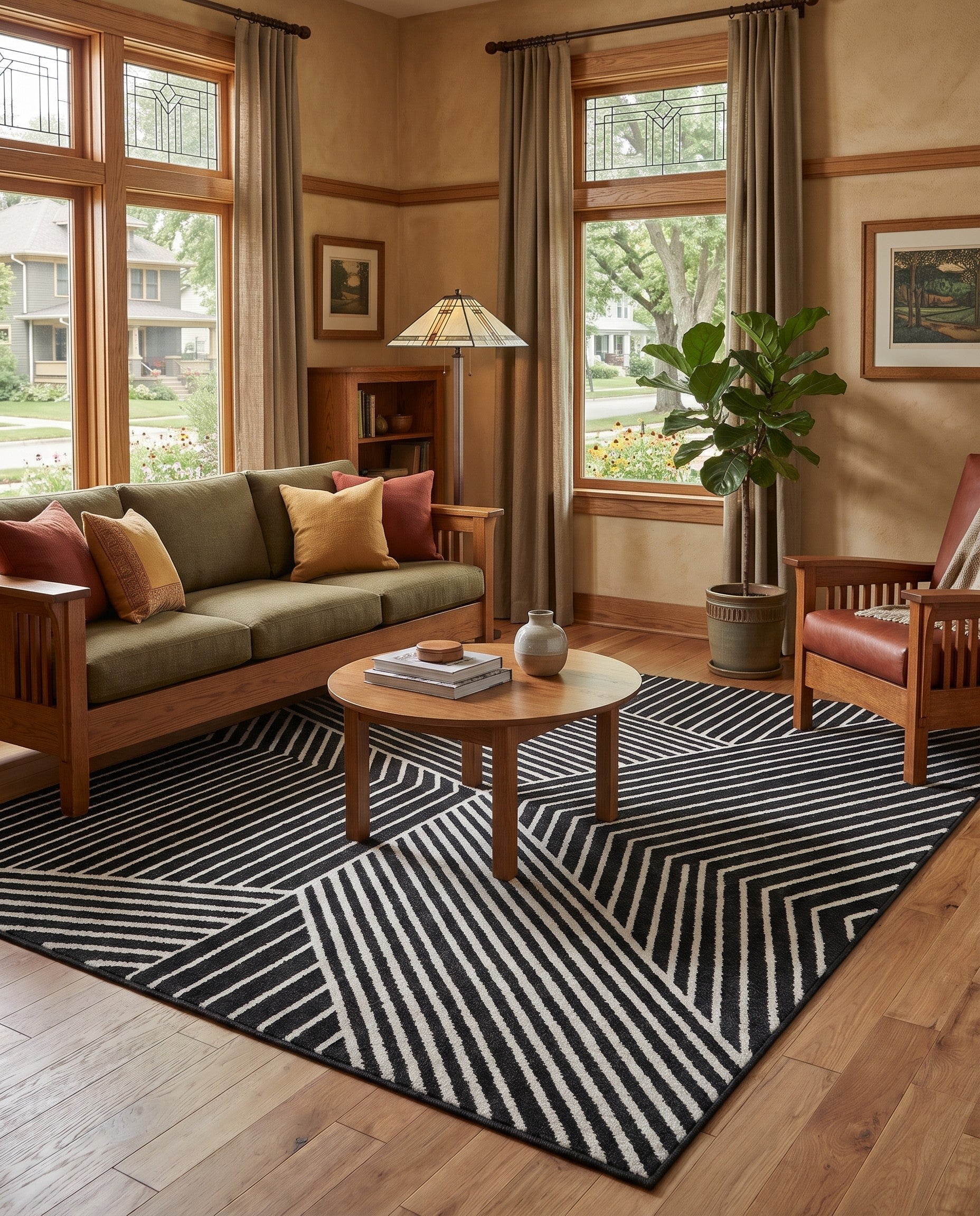 Black Oslo Rug
