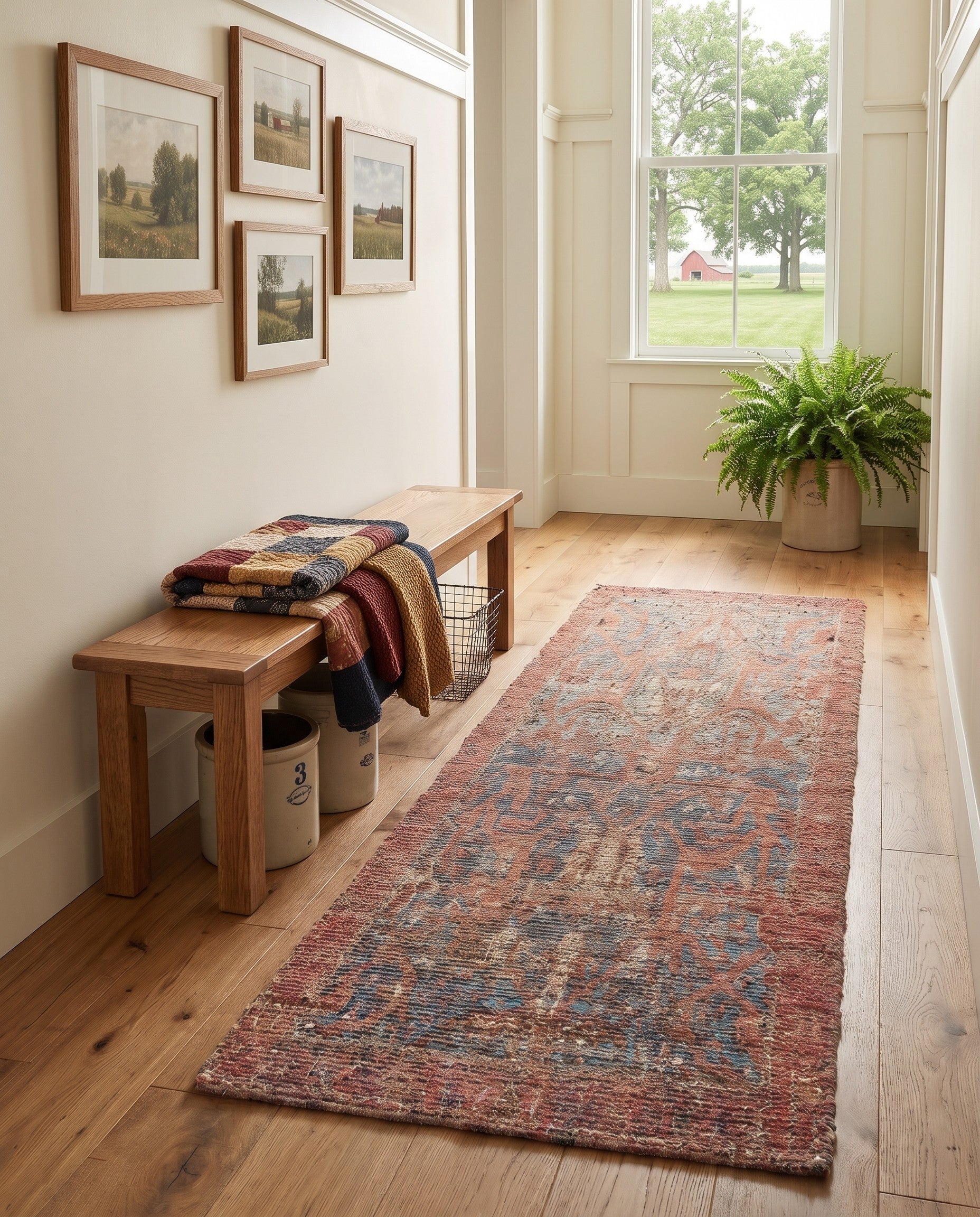 2' 2 x 8' Chenille Jute Runner Rug