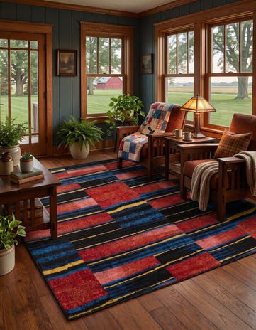 7' 10 x 10' Easy-Clean Modern Indoor / Outdoor Rug