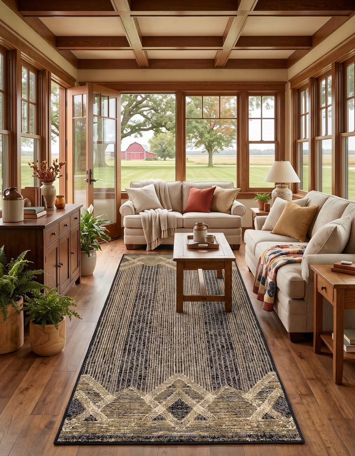 2' 7 x 10' Easy-Clean Modern Indoor / Outdoor...