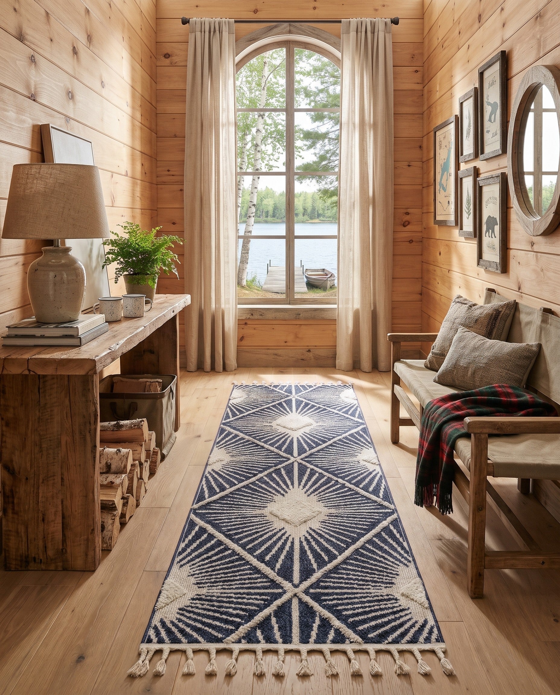2' 7 x 10' Boho Runner Rug