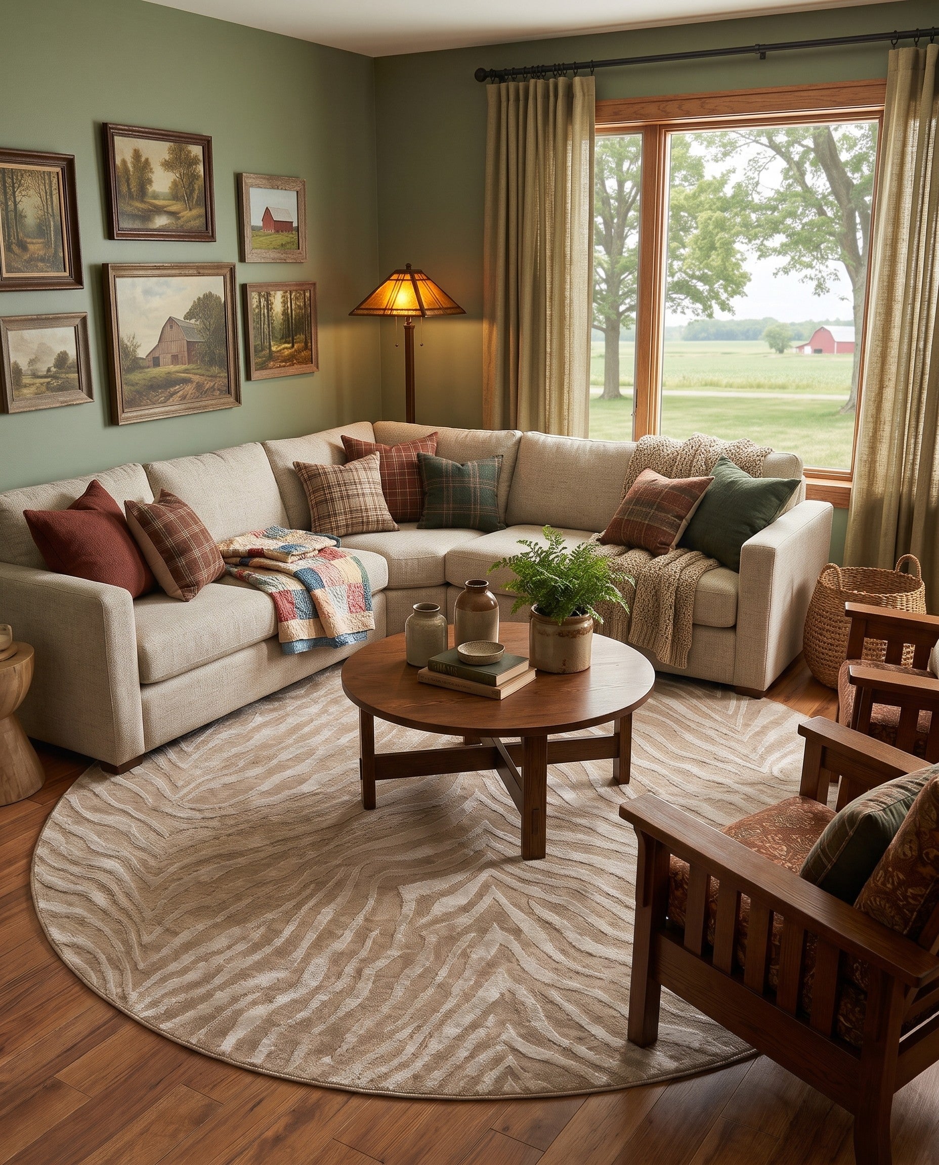 10' x 10' Finsbury Round Rug