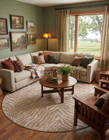 10' x 10' Finsbury Round Rug