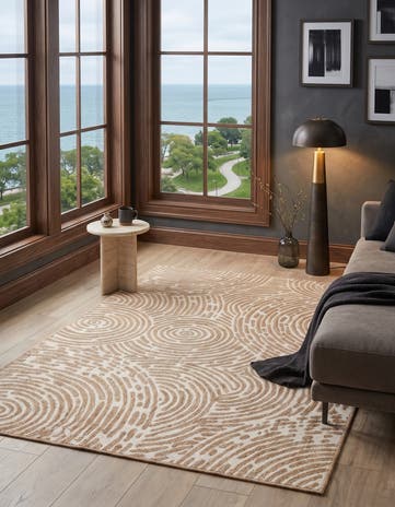 4' x 6' Easy-Clean Modern Indoor / Outdoor Rug